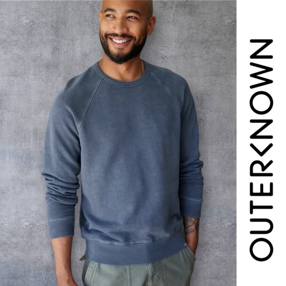 Outerknown Men's Admiral Blue Sur Sweatshirt, Size M, MSRP $118